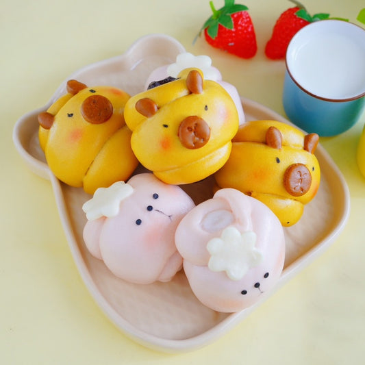 Capy & Alpa Bao Set (w 3-Mochi, 3-Brown Sugar Mochi)