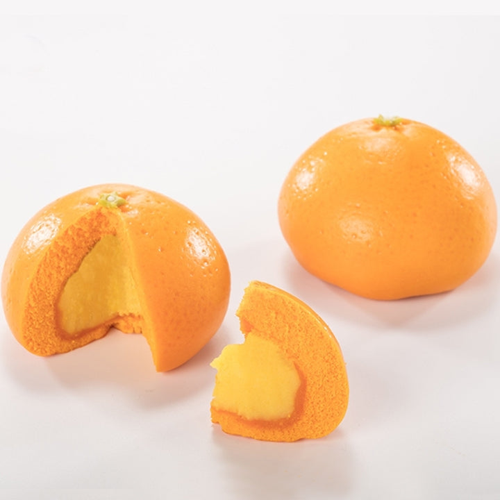 大吉利橘子造型奶黄包