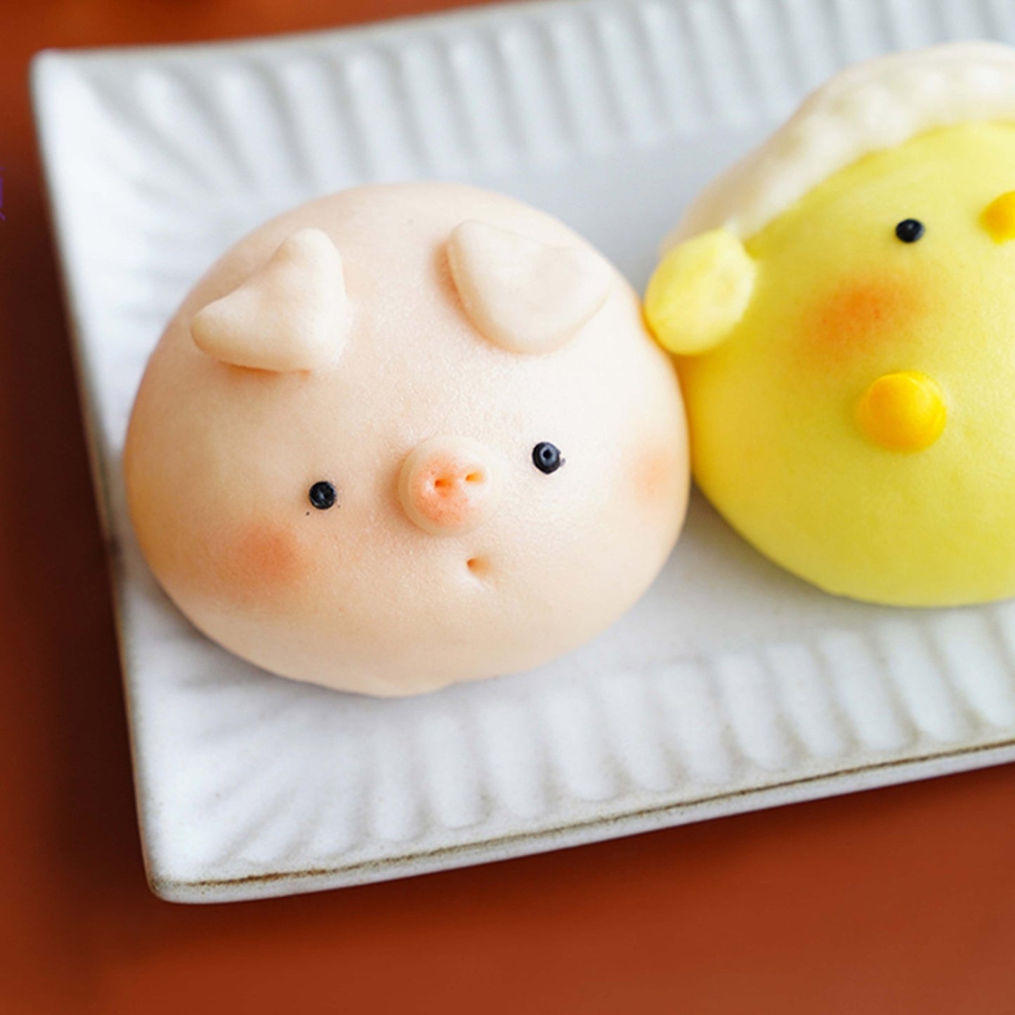 Animal Combo Bao Set (2-Caramel, 2-Custard, 2-Red Bean Paste) - Bao Babies